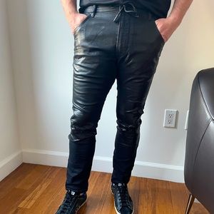 Black Waxed Diesel Krooley Jeans plus Sweatpant Style, size 32